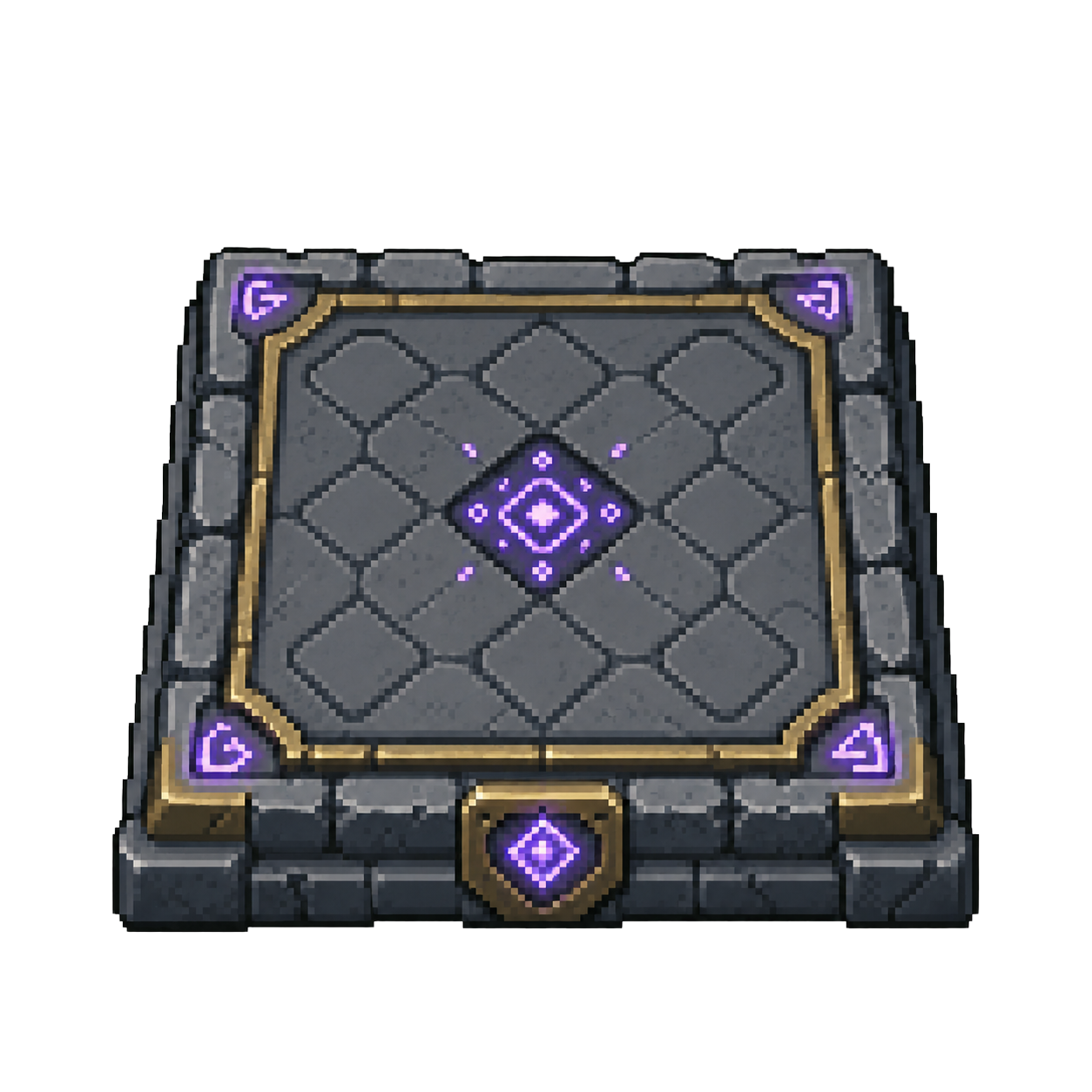 Closed floor spike trap