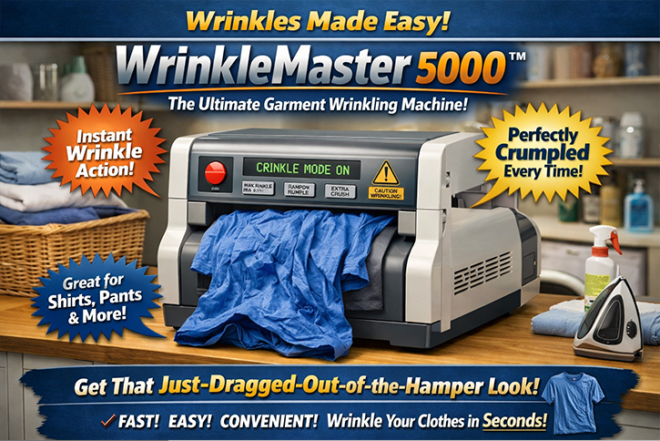 Wrinkle Machine Ad Example 1